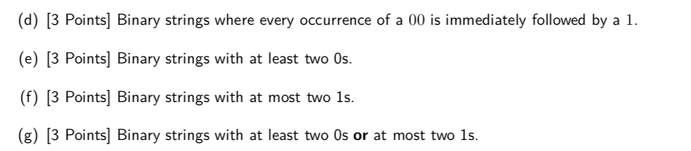 how to solve : string or binary data would Images... Solved (d) [3 Points Binary strings where every occurrence | Chegg.com