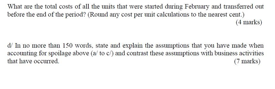 Solved I have asked part(a), part (b) and part (C) | Chegg.com