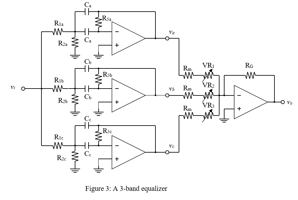 3 Band Audio Equalizer Circuit