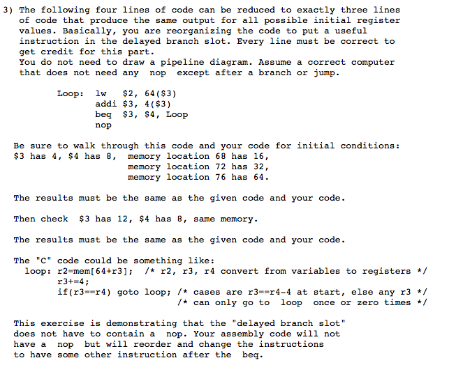 3) The following four lines of code can be reduced to | Chegg.com