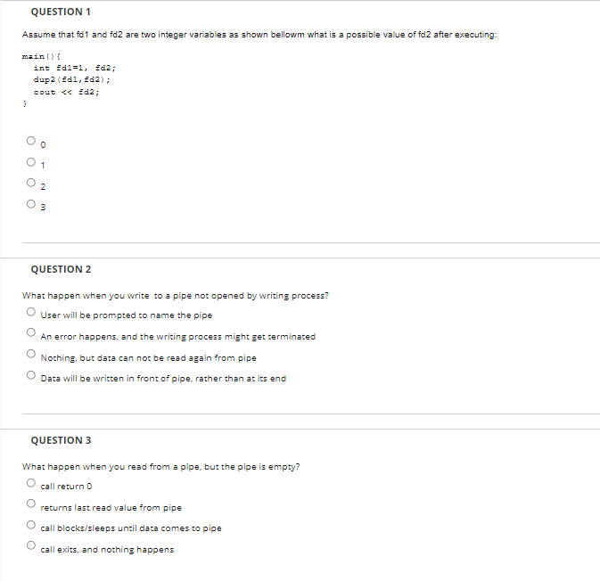 Solved QUESTION 1 Assume that fot and fd2 are two integer | Chegg.com