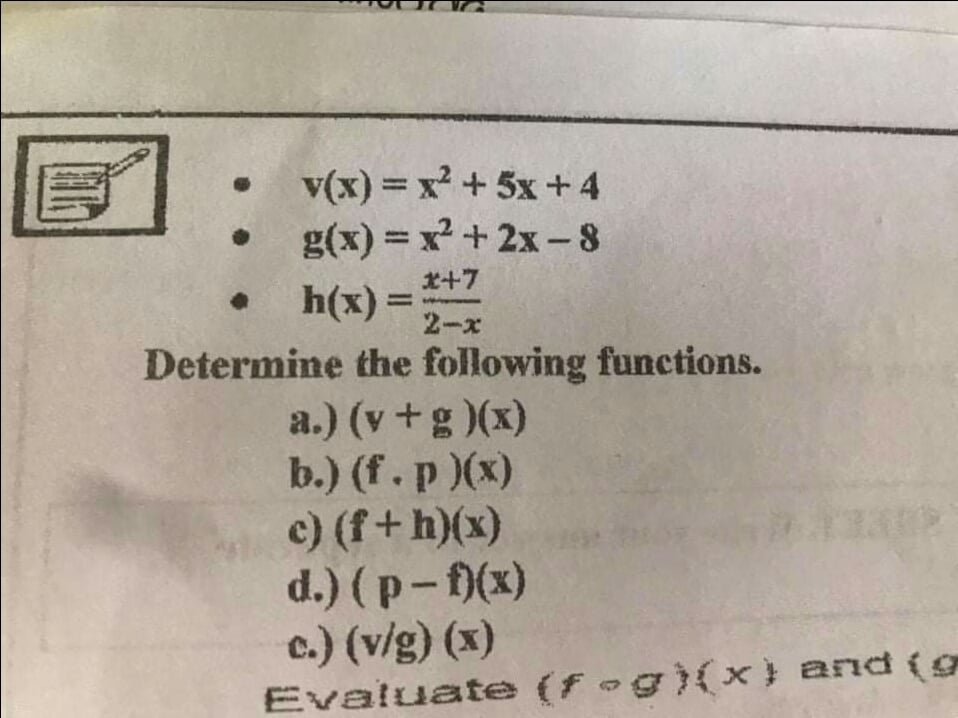 Solved B The Function C Described By C F 5 9 F Chegg Com