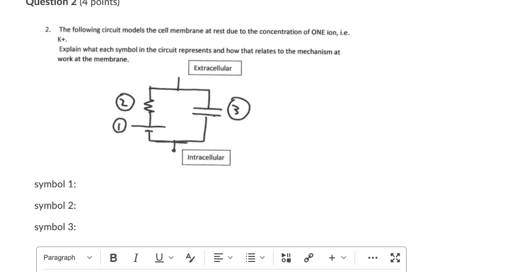 Solved Question 2 (4 points) 2. The following circuit models | Chegg.com