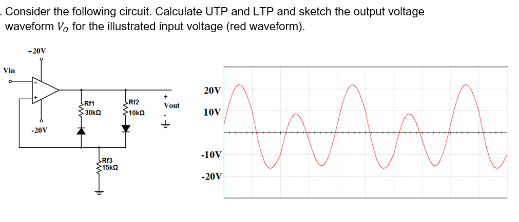 Solved . Consider the following circuit. Calculate UTP and | Chegg.com