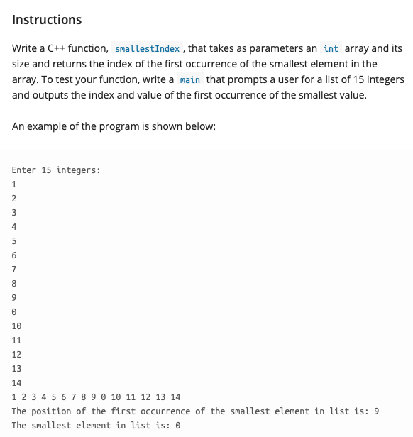 solved-write-a-c-function-smallestindex-that-takes-chegg