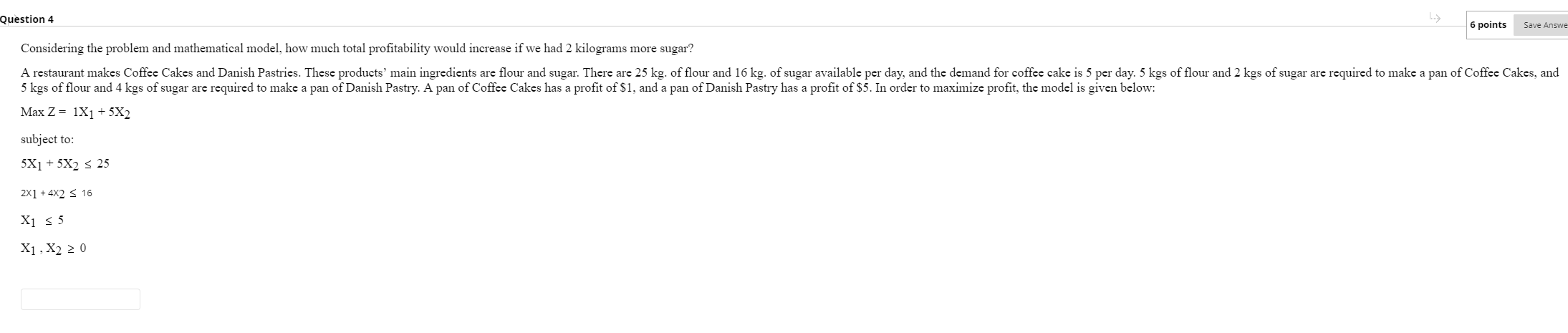 Solved Question 4 6 points Save Answe Considering the | Chegg.com