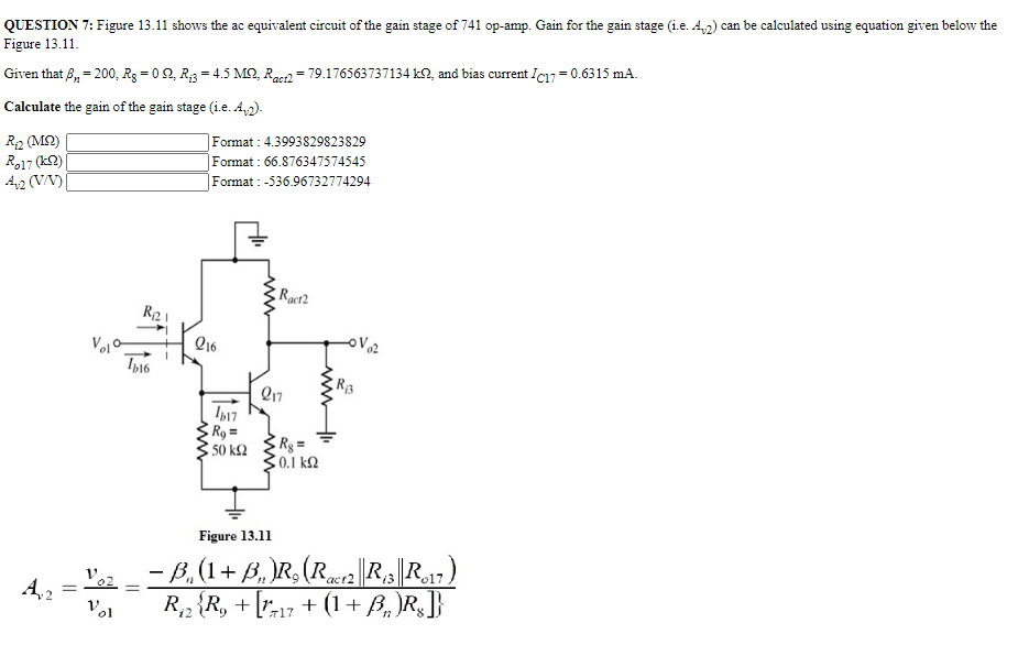 Solved QUESTION 20 The output stage in the following Figure