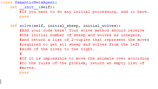 Solved class SemanticNetsAgent: def _init__(self): #If you | Chegg.com