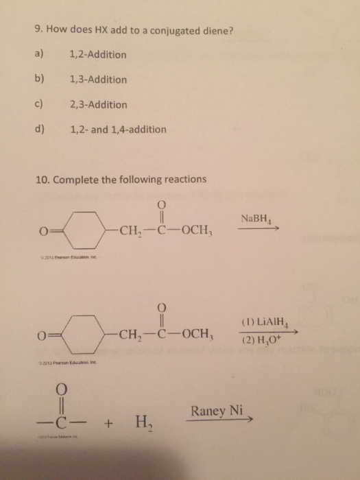 Solved 9 How Does HX Add To A Conjugated Diene A Chegg