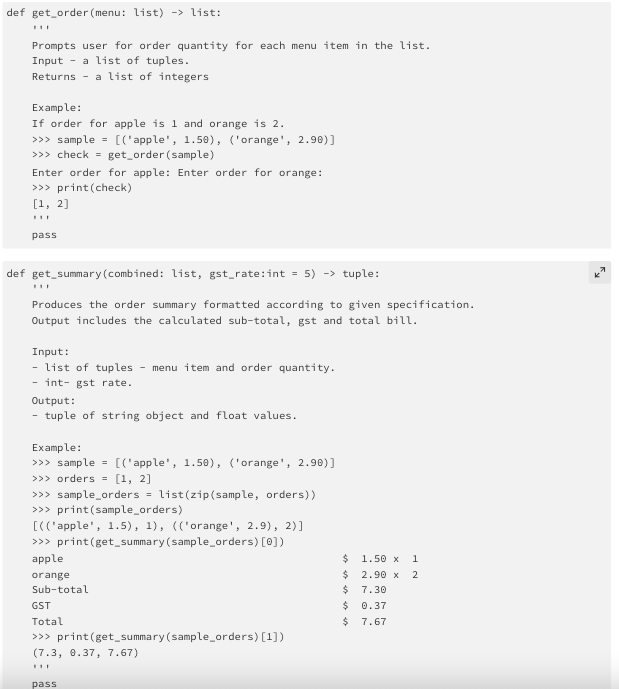 Solved How would you code for the following functions in | Chegg.com
