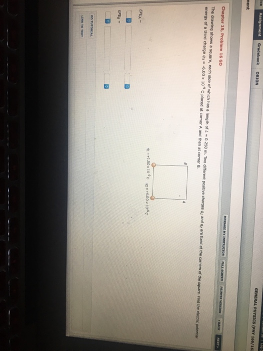 Solved The drawing shows a square, each side of which has a