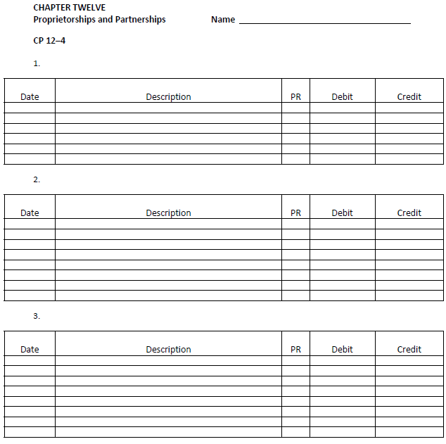 Solved CP 12–4 Assume the following information just prior | Chegg.com