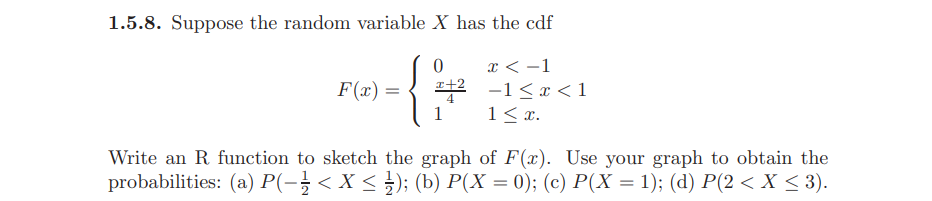 Solved You are not required to use R to make a graph of | Chegg.com