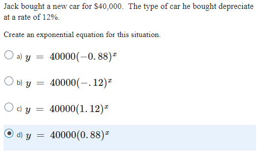 Solved Jack bought a new car for $40,000. The type of car he | Chegg.com