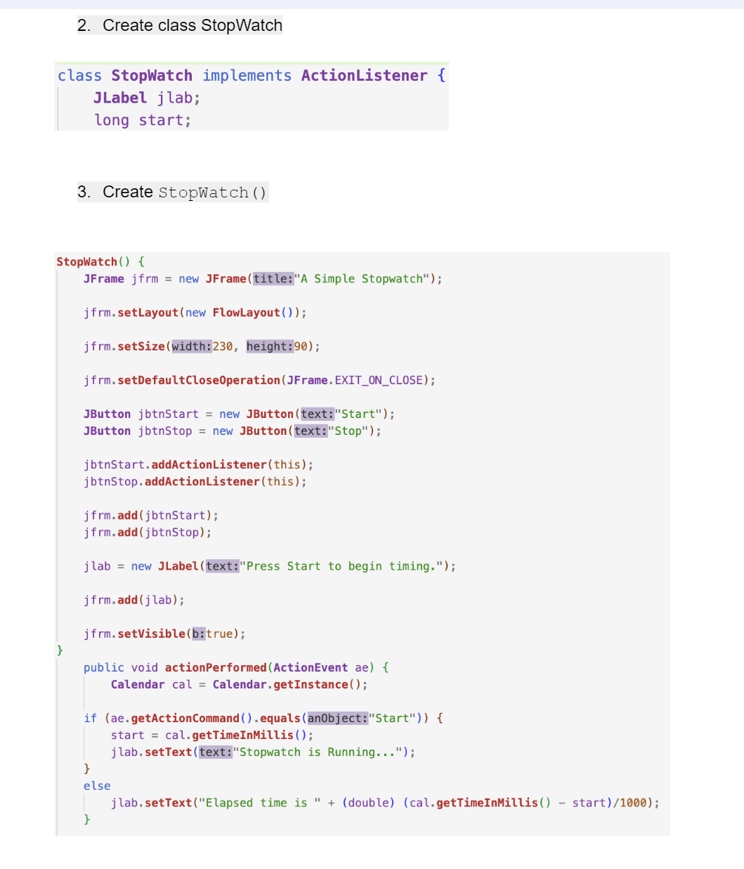 Solved Type in the following java program to create the