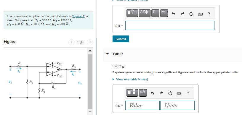 Solved The Operational Amplifier In The Circuit Shown In | Chegg.com