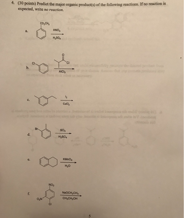 Solved Predict The Major Organic Product(s) Of The Following | Chegg.com