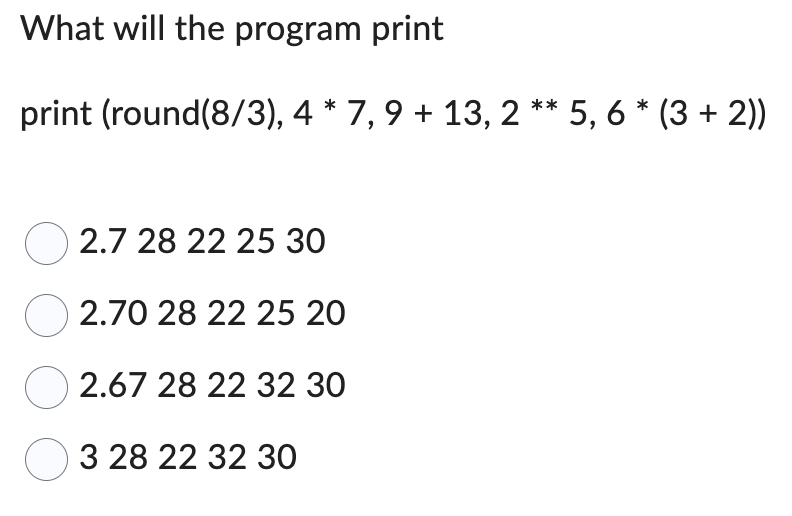 Solved Will the following line of code print II as output | Chegg.com