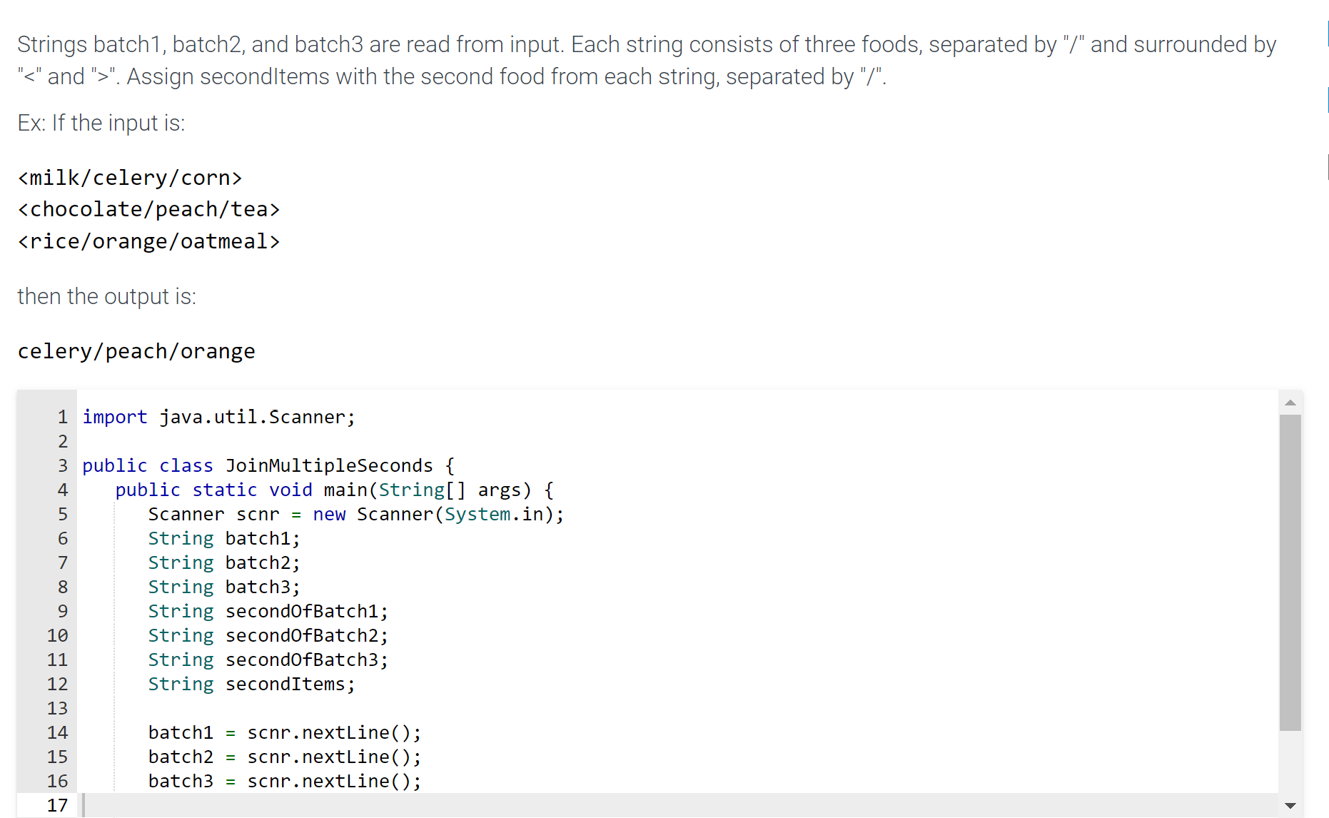 Solved Strings batch1, batch2, and batch3 are read from | Chegg.com
