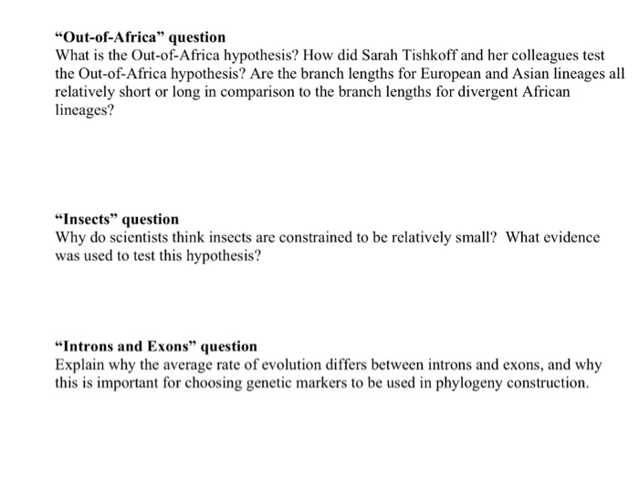 out of africa hypothesis essay grade 12