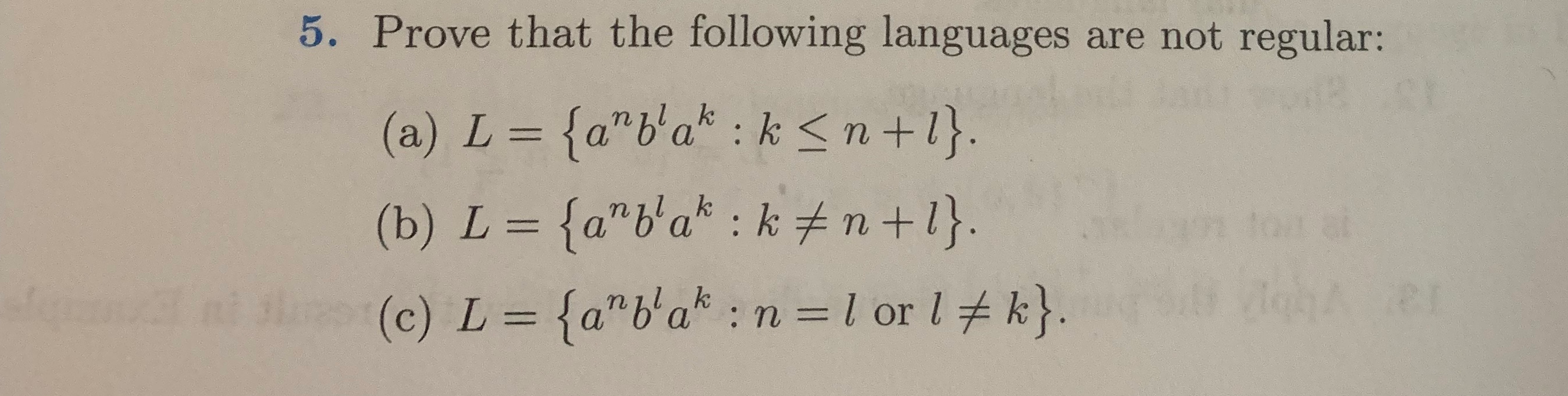 Solved Show that the following languages are | Chegg.com