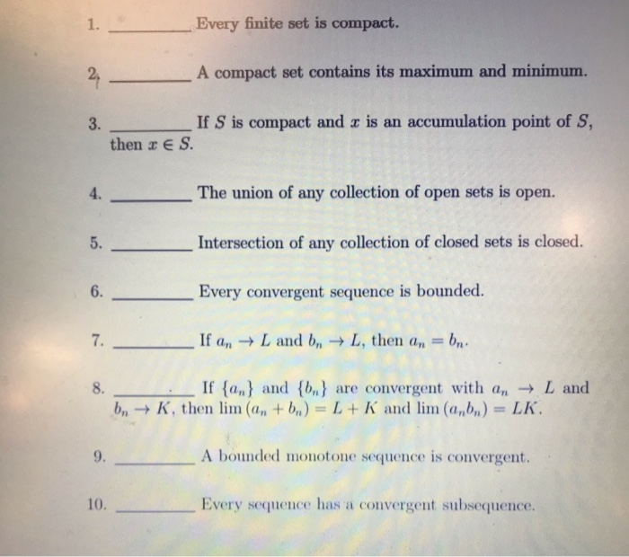 Solved Every finite set is compact. 1. A compact set | Chegg.com