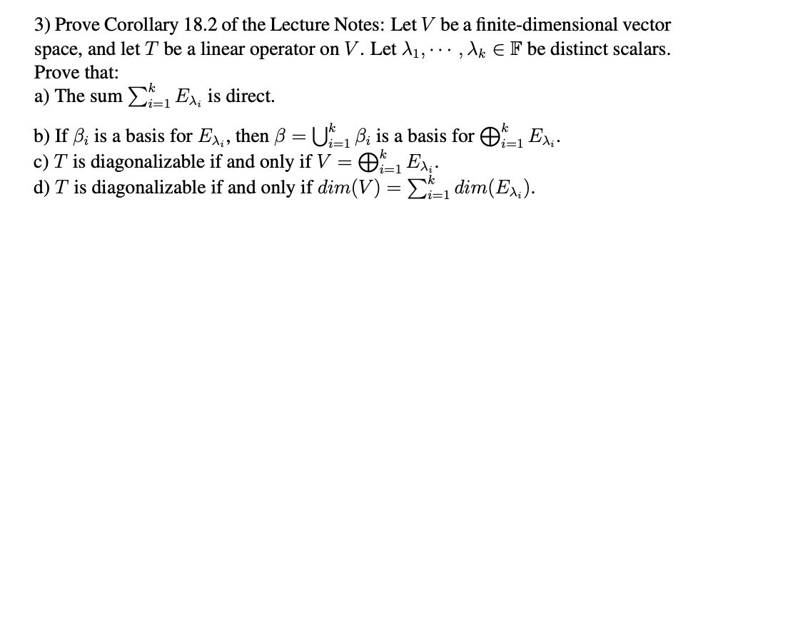 Solved 3 Prove Corollary 18 2 Of The Lecture Notes Let Chegg Com