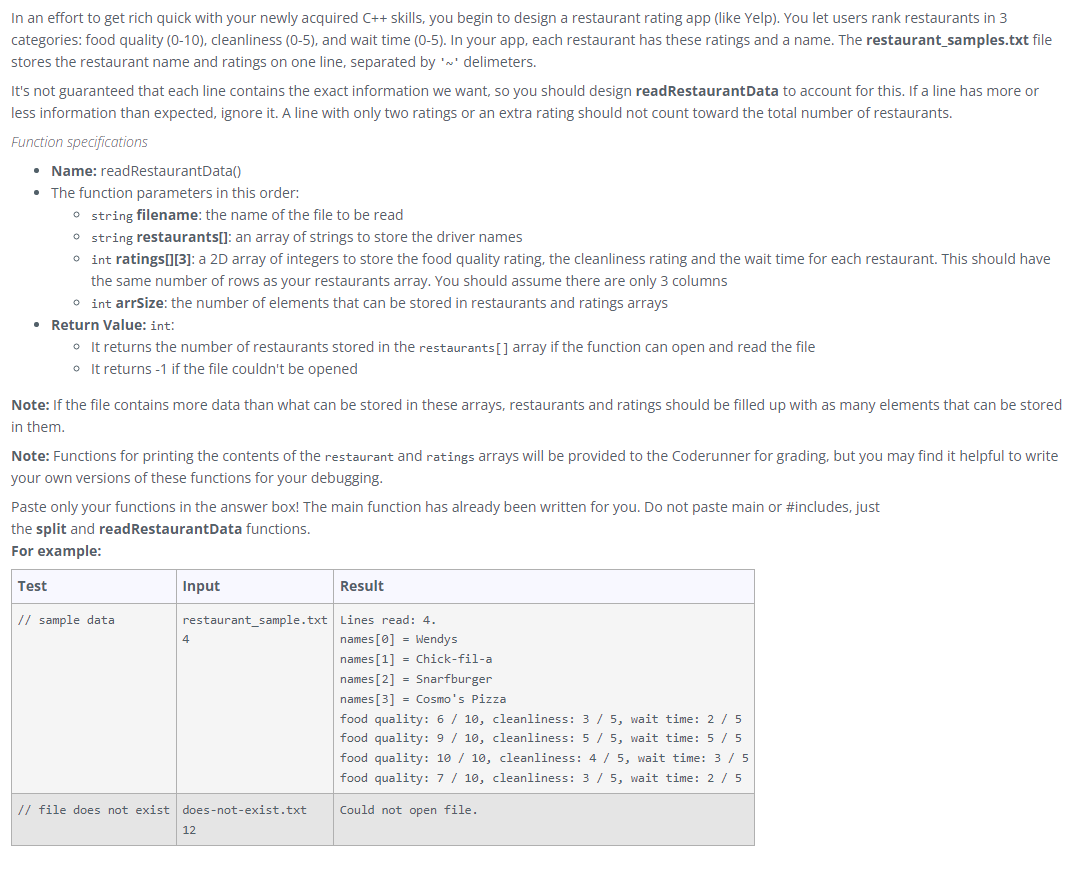 Solved in c++ both functions along with them combined with a | Chegg.com