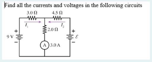 Solved Find all the currents and voltages in the following | Chegg.com