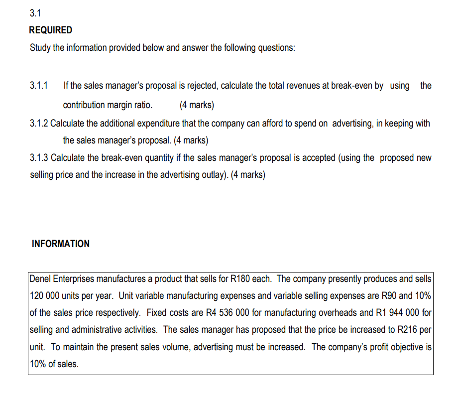 Solved REQUIRED Study the information provided below and | Chegg.com