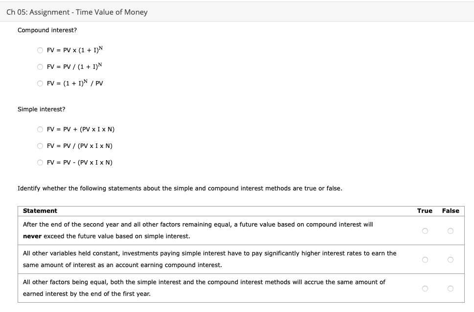 Solved Ch 05: Assignment - Time Value of Money Х 3. Future | Chegg.com