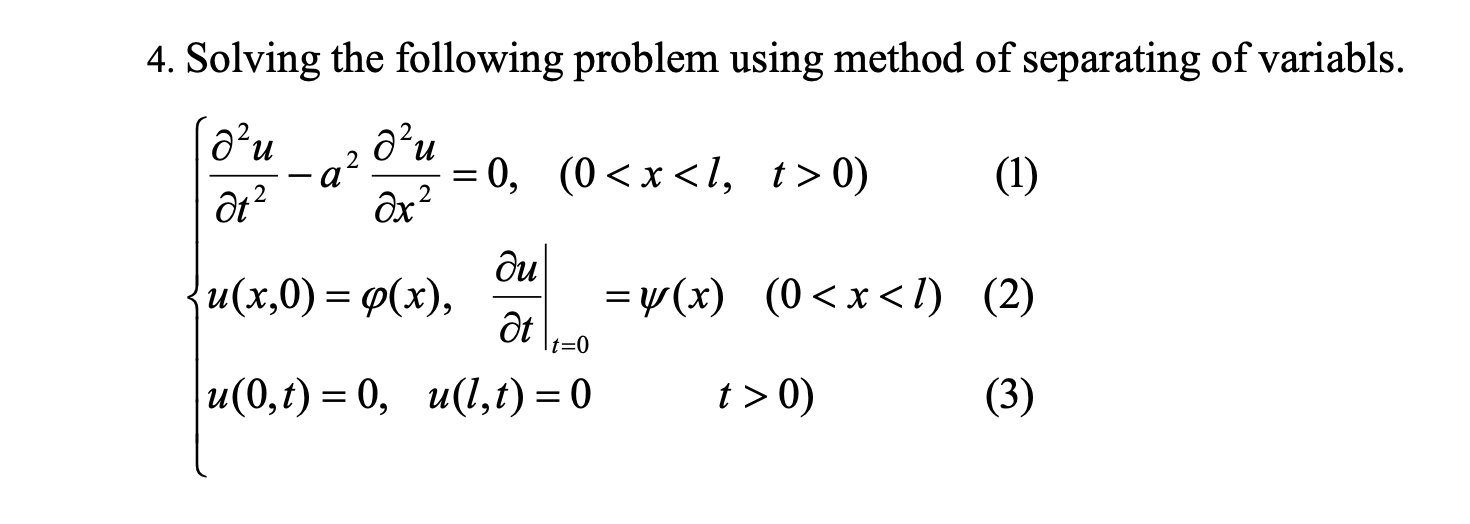 Solved 4. Solving The Following Problem Using Method Of | Chegg.com