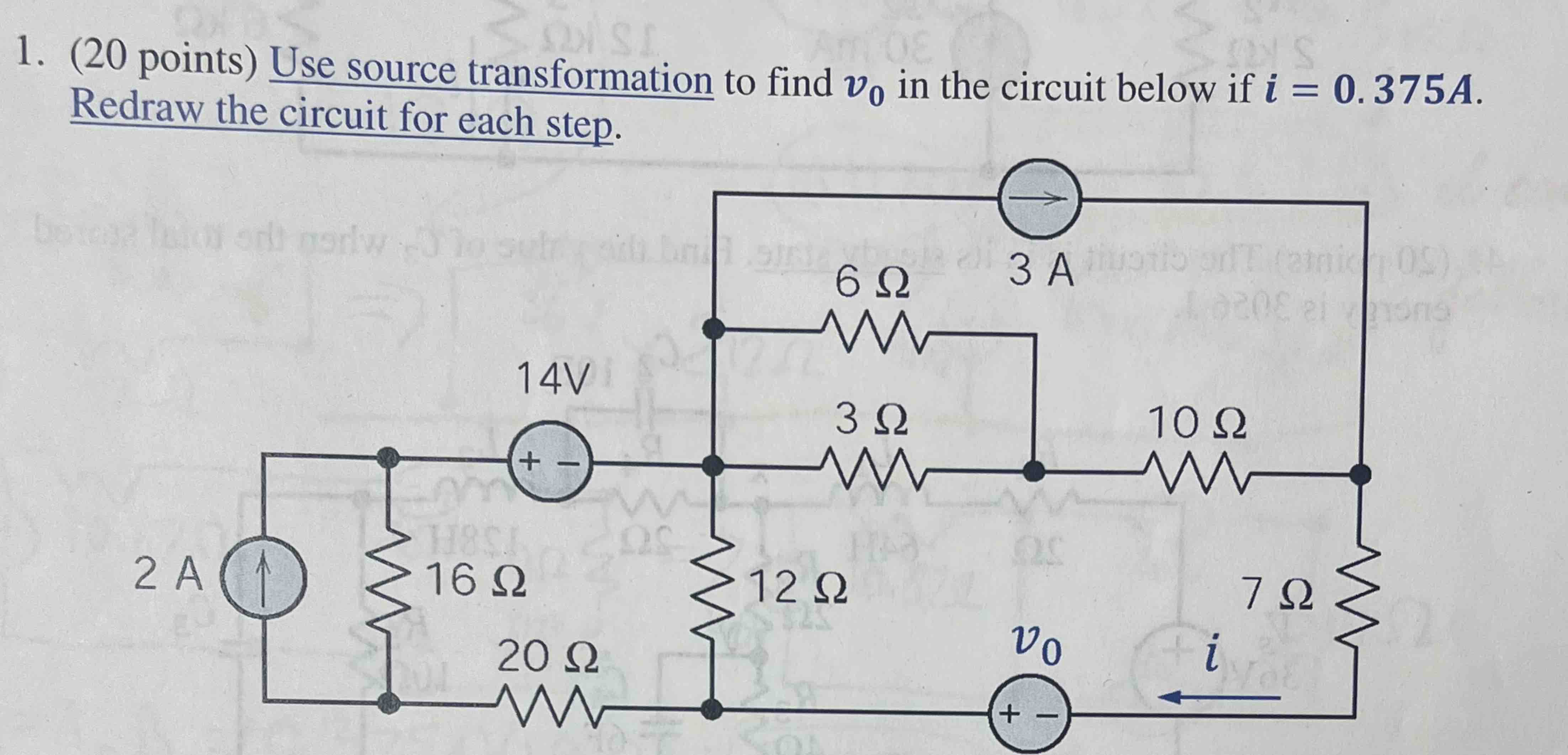 Solved Redraw The Circuit Of Each Problem And Circle Or | Chegg.com