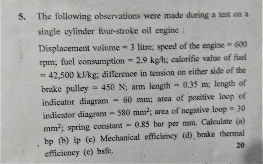 Solved 9.19 A compressionignition engine has a compression