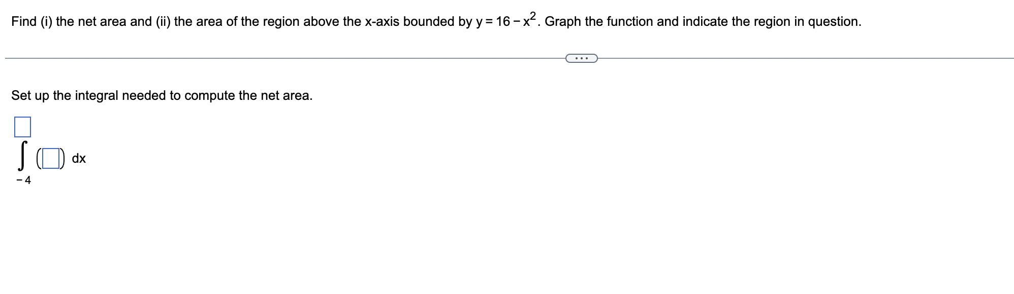 Solved Find (i) the net area and (ii) the area of the region | Chegg.com