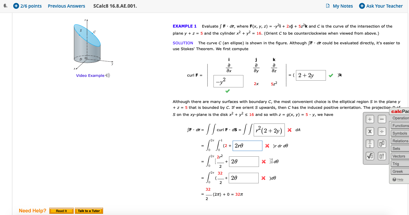 Solved 6 2 6 Points Previous Answers Scalc8 16 8 Ae 00 Chegg Com