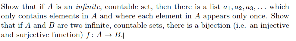 Solved This is for a real analysis course. Please be | Chegg.com