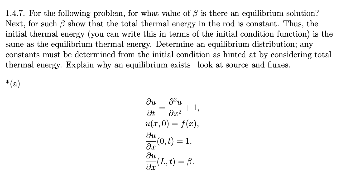 Solved 1 4 7 For The Following Problem For What Value O Chegg Com