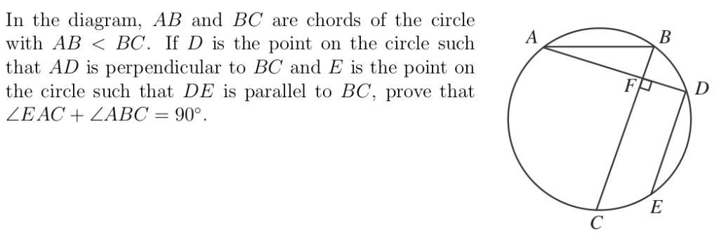 Solved In The Diagram, AB And BC Are Chords Of The Circle | Chegg.com