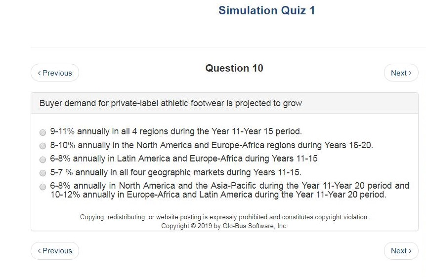 globus simulation quiz 1