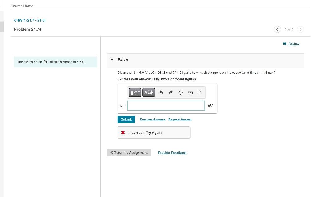 Solved Course Home Review | Chegg.com