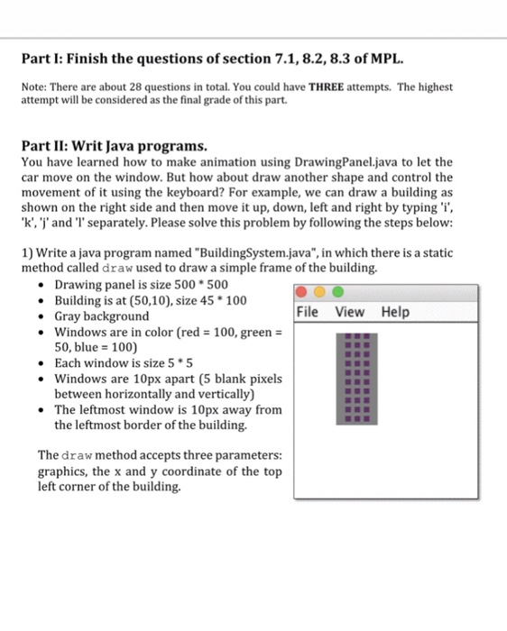 Solved Part I: Finish the questions of section 7.1,8.2, 8.3 | Chegg.com