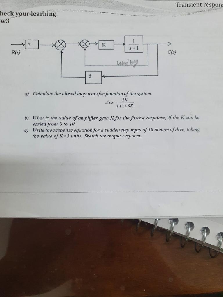 Solved Deriving Transfer Function from Block Diagram | Chegg.com