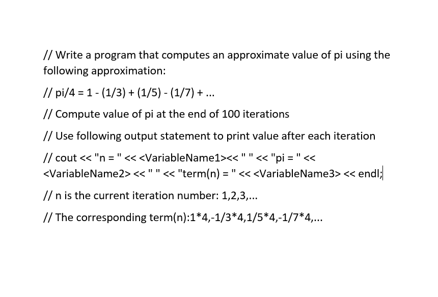 Solved This is a C++ question. Please note that I am | Chegg.com