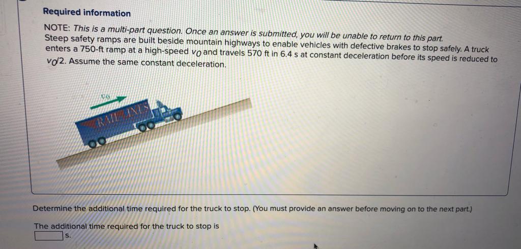 Solved Required information NOTE: This is a multi-part | Chegg.com