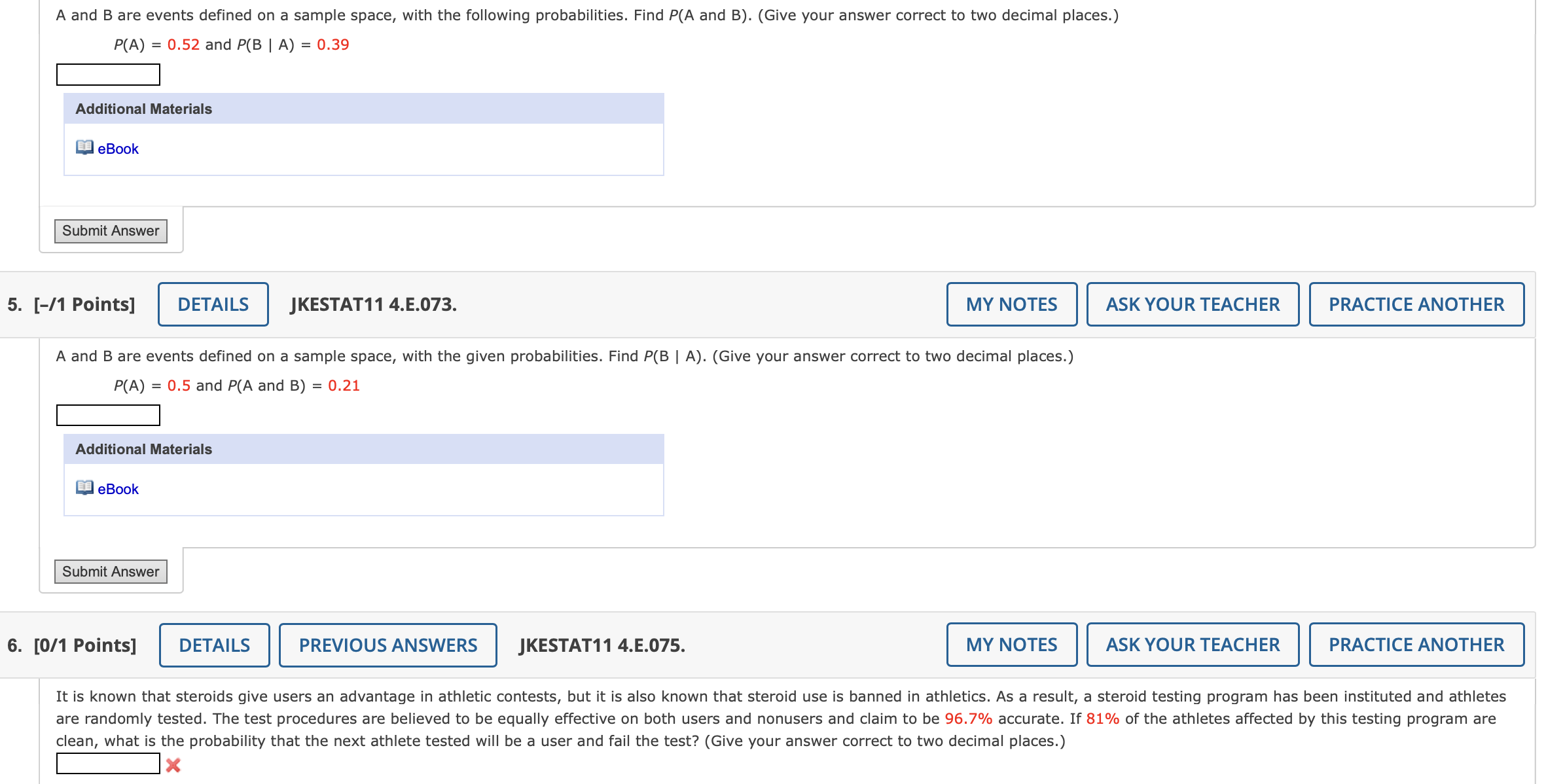 Solved A And B Are Events Defined On A Sample Space, With | Chegg.com