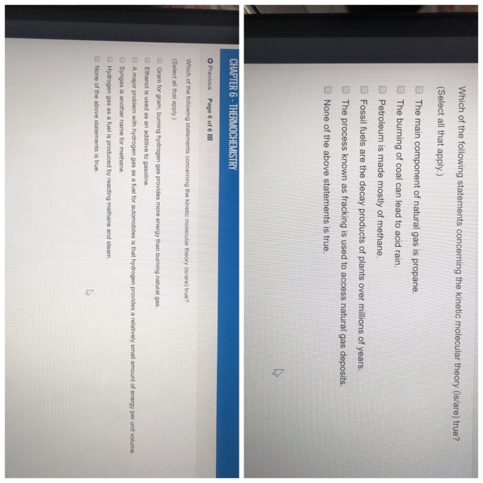 Solved Which of the following statements concerning the