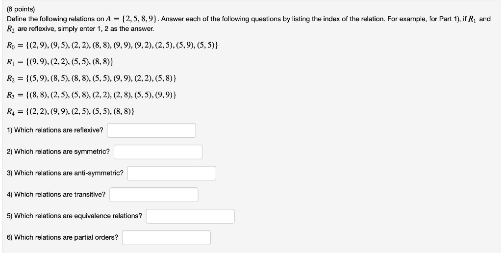 solved-6-points-define-the-following-relations-on-chegg