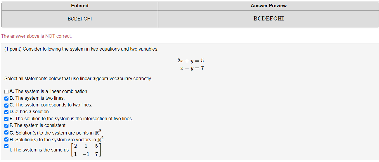 Solved Entered Answer Preview BCDEFGHI BCDEFGHI The answer | Chegg.com