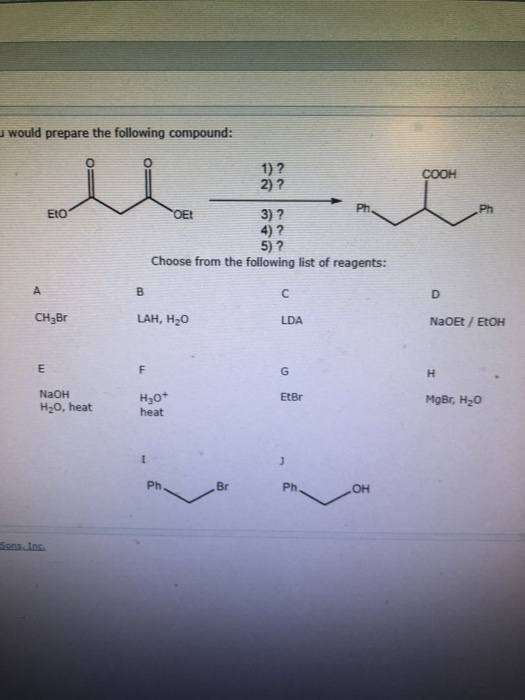 Solved Would Prepare The Following Compound 1 7 3 7 Choose Chegg Solved Would Prepare The Following Compound 1 7 3 7 Choose Chegg